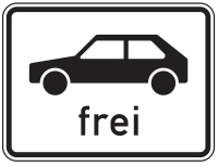 Zusatzzeichen 1024-10 „Personenkraftwagen...