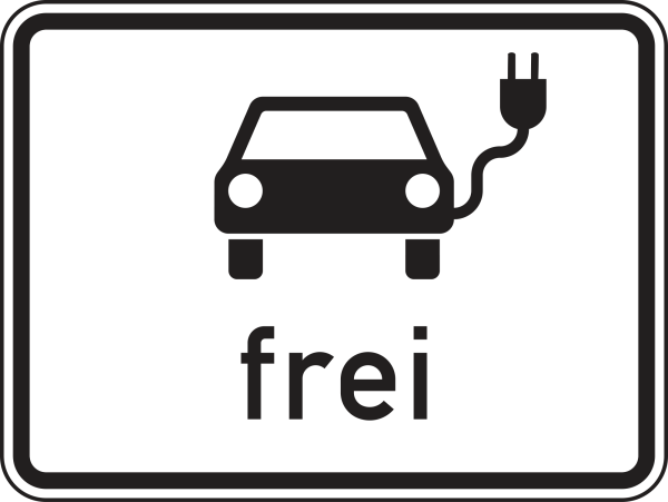 Elektrisch betriebene Fahrzeuge frei