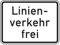 Zusatzzeichen 1026-32 „Linienverkehr frei“ -...