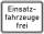 Einsatzfahrzeuge frei