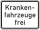 Krankenfahrzeuge frei