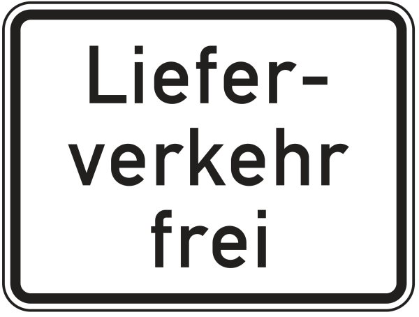 Lieferverkehr frei