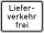 Lieferverkehr frei