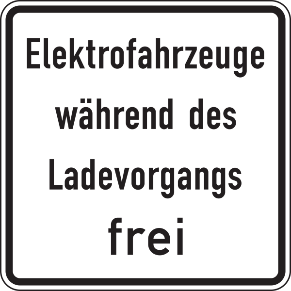 Elektrofahrzeuge während des Ladevorgangs frei