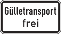 Gülletransport frei
