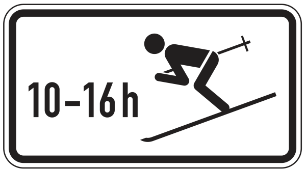 Wintersport erlaubt, zeitlich beschränkt