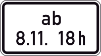 Ab Zeitpunkt