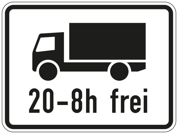 Kraftfahrzeuge mit einer zulässigen Gesamtmasse über 3,5 t im angegebenen Zeitraum frei