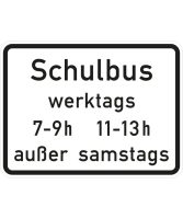 Schulbus (tageszeitliche Benutzung)