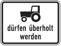 Kraftfahrzeuge und Züge bis 25 km/h fahren...