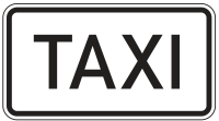 Zusatzzeichen 1050-30 „Taxi“ - Schilderwerk...