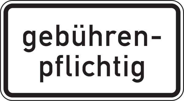 Gebührenpflichtig