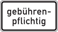 Gebührenpflichtig