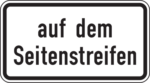 Auf dem Seitenstreifen