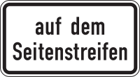 Auf dem Seitenstreifen