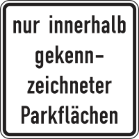 Zusatzzeichen 1053-52 „nur innerhalb...