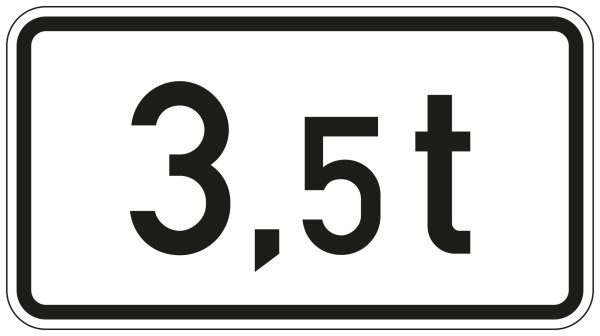 Massenangabe - 3,5 t