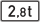 Massenangabe - 2,8 t