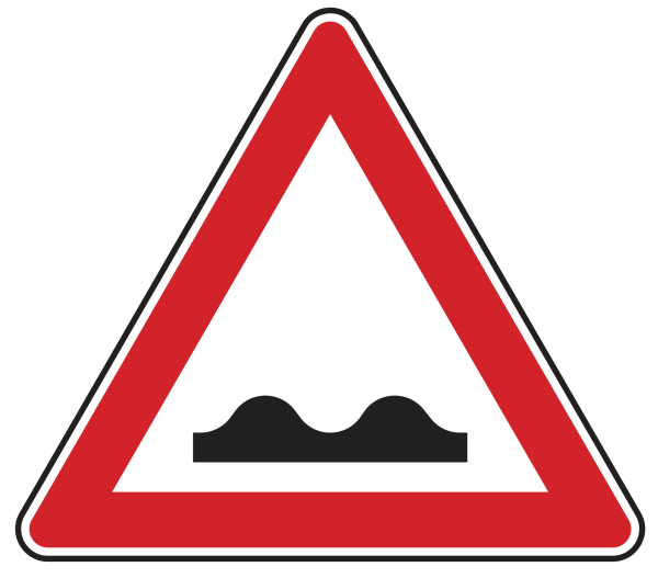 Unebene Fahrbahn