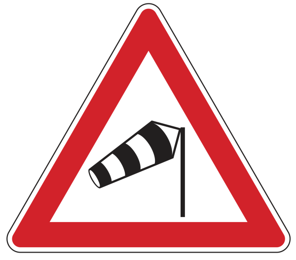Seitenwind von rechts