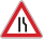 Einseitig verengte Fahrbahn, Verengung rechts