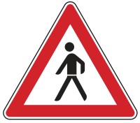 Fußgänger, Aufstellung rechts
