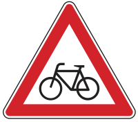 Verkehrszeichen 138-10 „Radverkehr, Aufstellung...