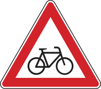 Verkehrszeichen 138-20 „Radverkehr, Aufstellung...