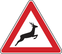 Verkehrszeichen 142-20 „Wildwechsel, Aufstellung...