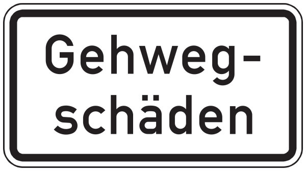 Gehwegschäden