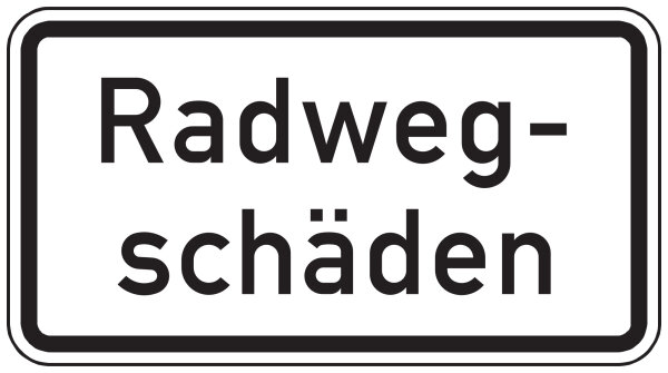 Radwegschäden