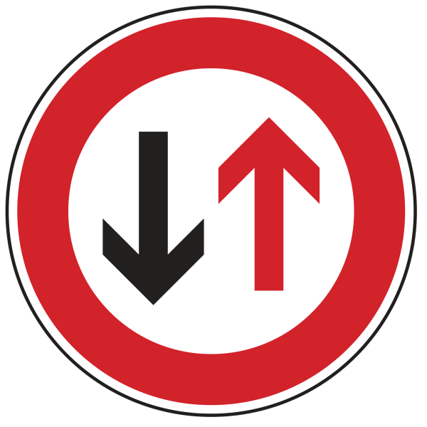 Vorrang des Gegenverkehrs