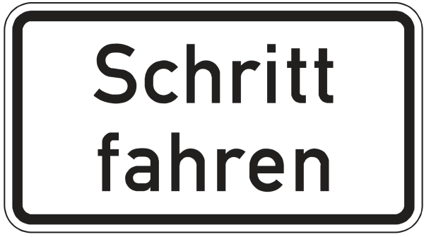 Schritt fahren