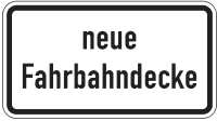 neue Fahrbahndecke