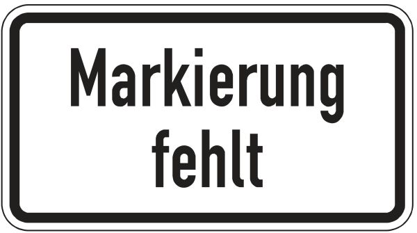 Markierung fehlt