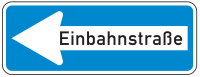 Verkehrszeichen 220-10 „Einbahnstraße...