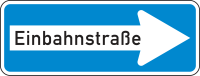 Verkehrszeichen 220-20 „Einbahnstraße...