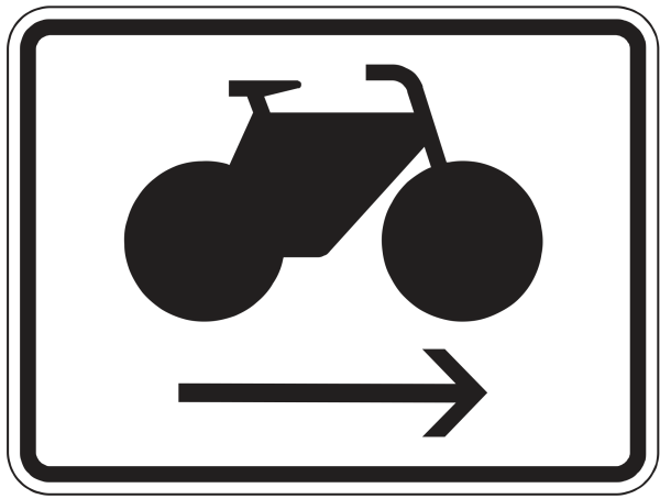 Radfahrer Radweg rechts benutzen