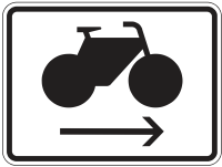 Radfahrer Radweg rechts benutzen