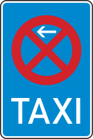 Verkehrszeichen 229-10 „Taxenstand Anfang...