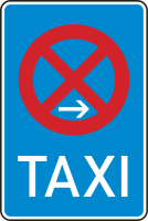 Verkehrszeichen 229-20 „Taxenstand Ende...