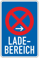 LADEBEREICH Ende, Aufstellung rechts
