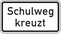 Schulweg kreuzt