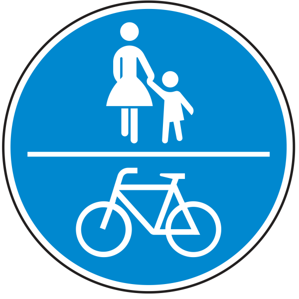 Gemeinsamer Geh- und Radweg