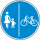 Getrennter Rad- und Gehweg, Radweg rechts