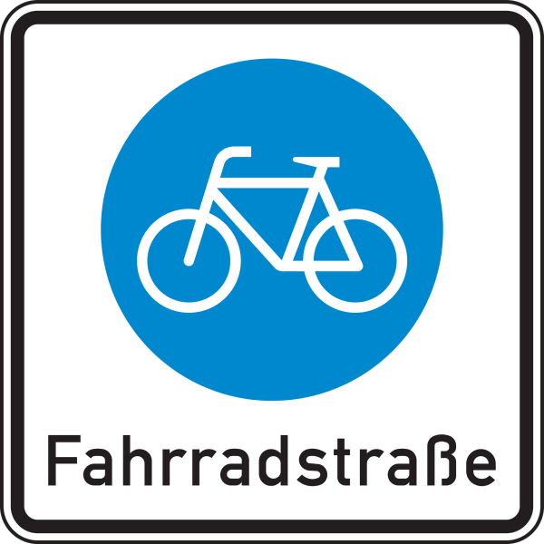 Beginn einer Fahrradstraße