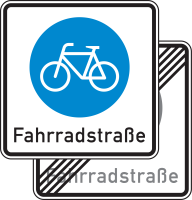 Fahrradstraße doppelseitig