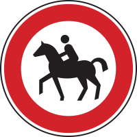 Verbot für Reiter