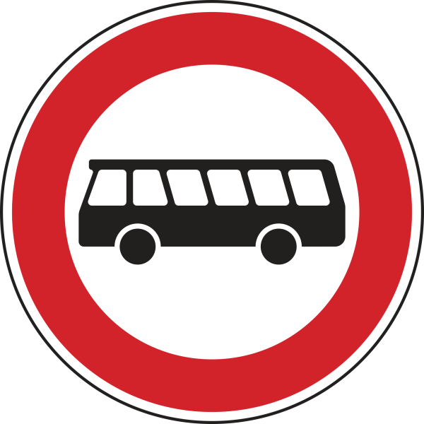 Verbot für Kraftomnibusse