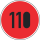 Zulässige Höchstgeschwindigkeit "110"